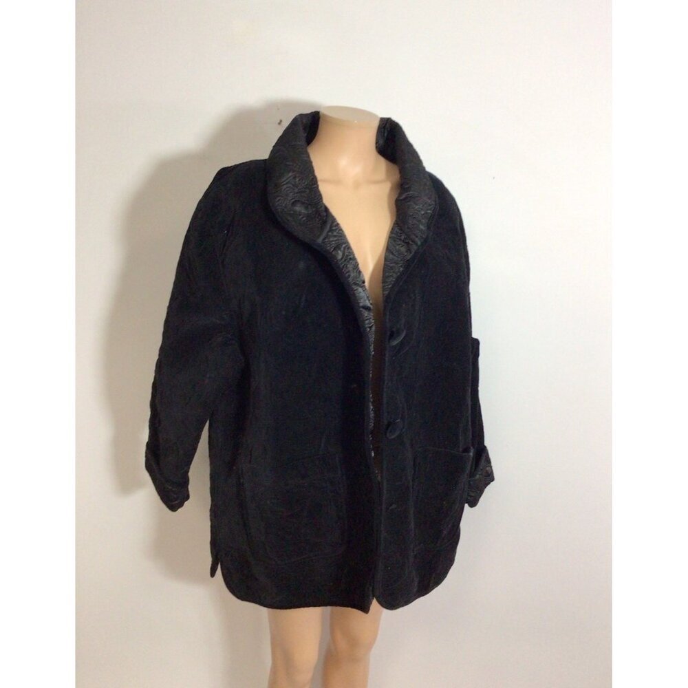 Donna Sharp Velvet Coat Jacket Womens 2X